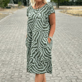 Nelia™ – Stylové Tisknuté Letní Šaty