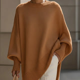 Elegantní a Stylový Pletený Pončo pro Ženy – Dlouhý Oversized a Měkký Svetr