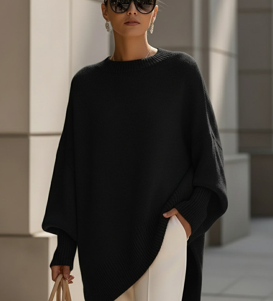 Oversize pončo Elegance bez námahy pro ženy