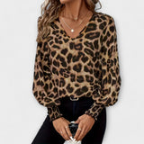 Stylová košile s leopardím vzorem