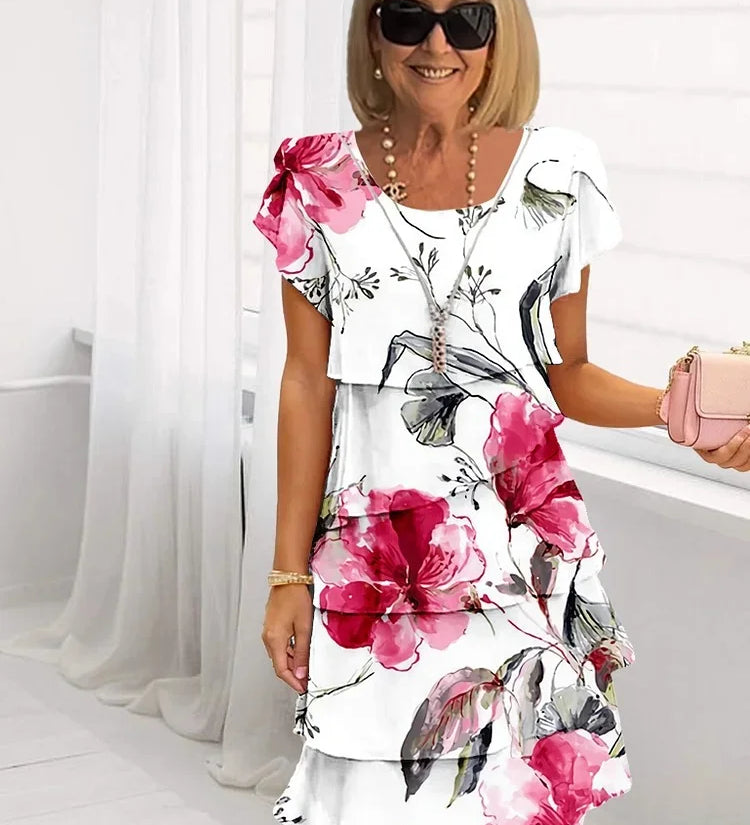 Emily™ – Elegantní maxikabát s květinami