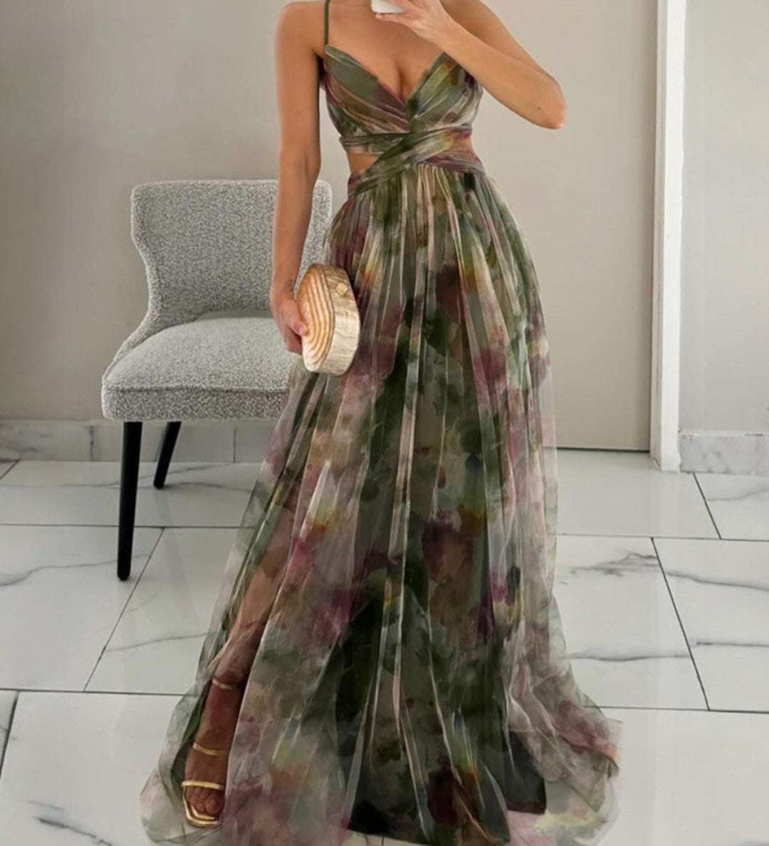 Giselle - Okouzlující květinové maxi šaty