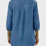 Diana | Denim tunika s volánky