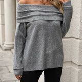 Elegantní Převlékací Svetr pro Ženy – Rolák nebo Odhalená Ramena