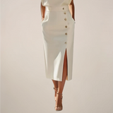 Elegantní midi šaty pro ženy – Plynulé a ženské
