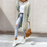 Dlouhý oversize cardigan pro ženy – Volný a pohodlný pletený