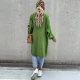 Dlouhý oversize cardigan pro ženy – Volný a pohodlný pletený