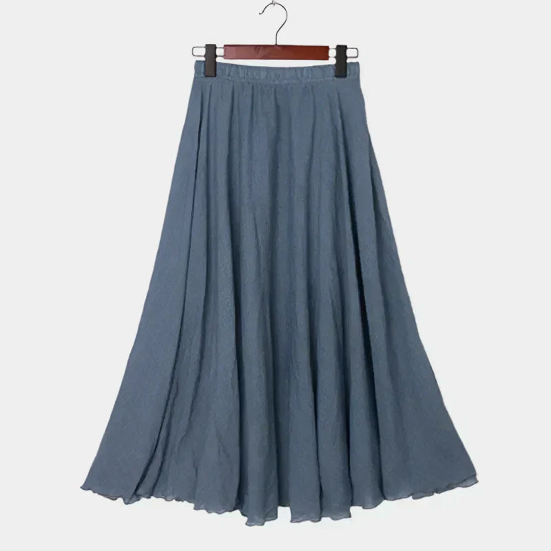 Kristýna Elegantní Vysoký Pas Dlouhá Sukně Lehké