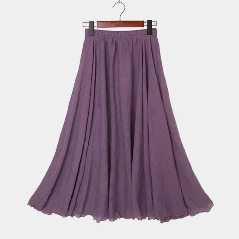 Kristýna Elegantní Vysoký Pas Dlouhá Sukně Lehké