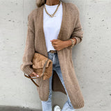 Dlouhý oversize cardigan pro ženy – Volný a pohodlný pletený