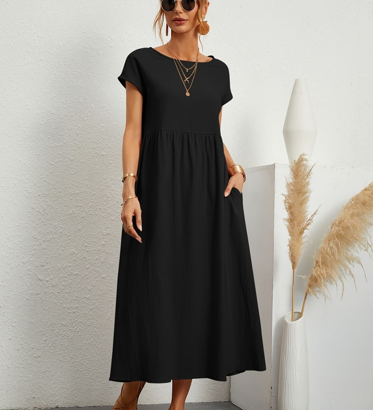 Caroline™ - Elegantní Casual Šaty