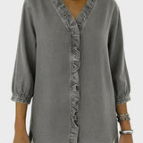 Diana | Denim tunika s volánky