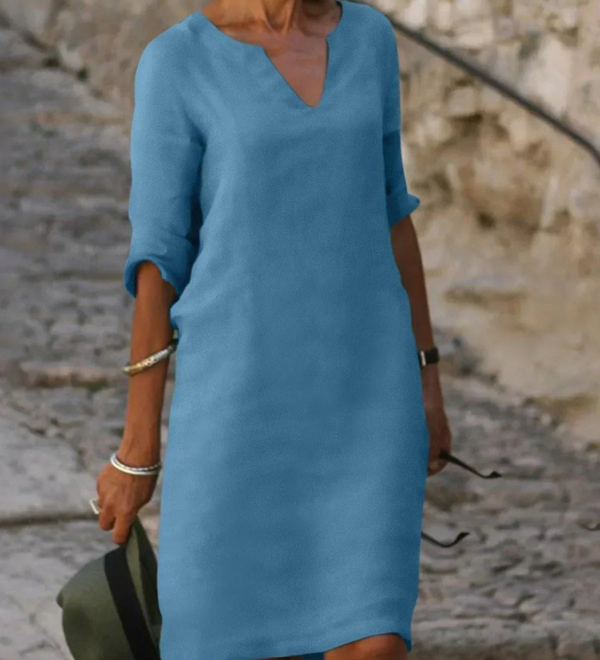 Josette™ - Elegantní šaty s V-výstřihem