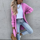 Dlouhý oversize cardigan pro ženy – Volný a pohodlný pletený