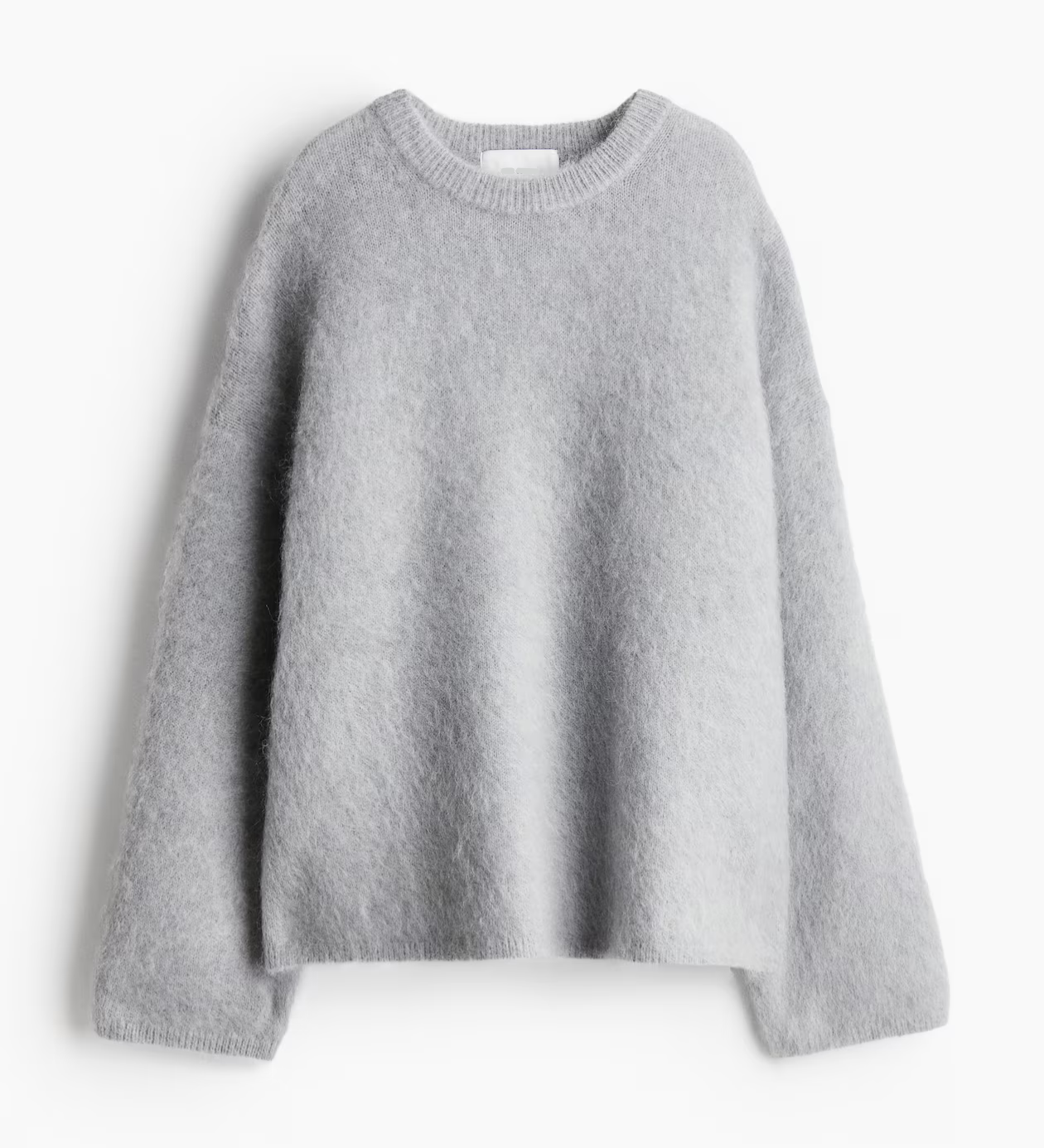 Dámský Oversize Luxusní Pulovr – Volný Svetr z Mohérové Směsi