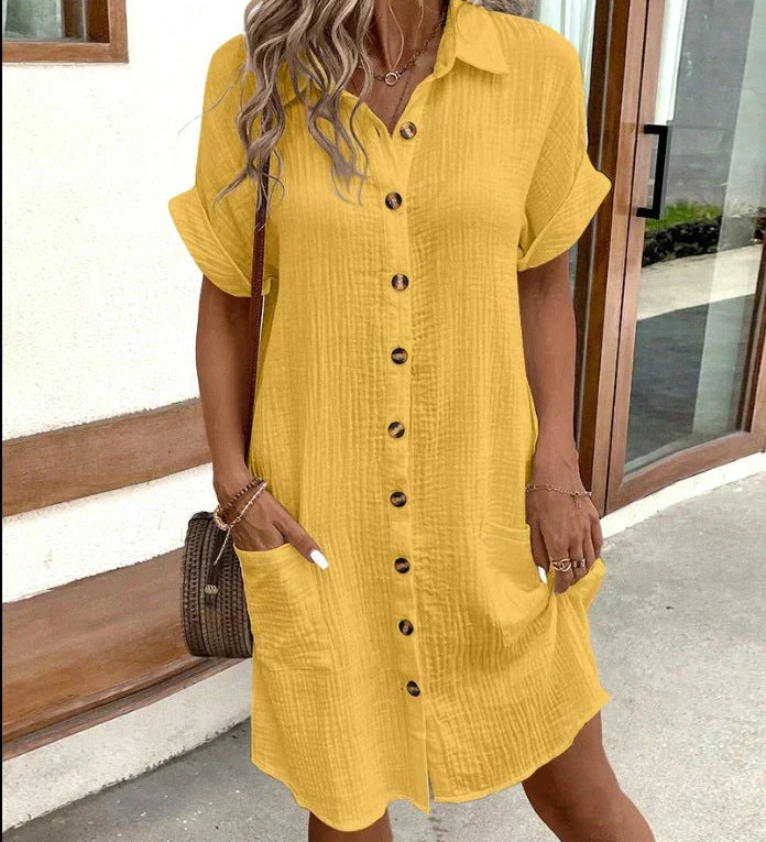 Celest Elegante Polo Šaty (Téměř Vyprodáno)