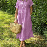 Cassie - Elegantní pruhované šaty