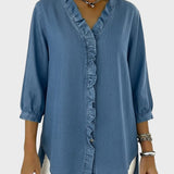 Diana | Denim tunika s volánky