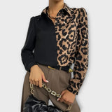 Jednoduchá a stylová leopardí blůza