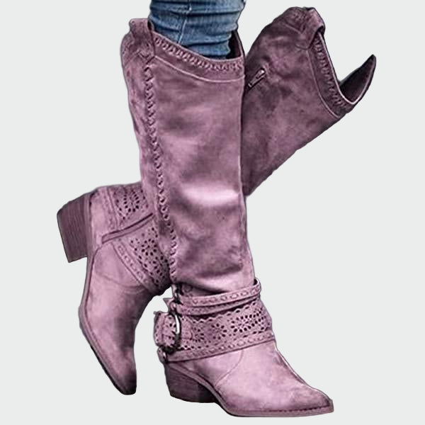 Retro vysoké cowboy boty