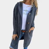 Adriana - Dlouhý pletený cardigan s knoflíky
