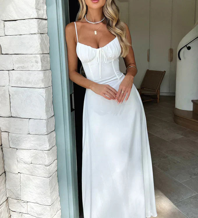 Cambria - Elegantní maxikabát s ramínky