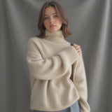 Oversize rolák z kašmíru pro ženy – Jemný, teplý, elegantní a ležérní