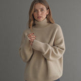 Oversize rolák z kašmíru pro ženy – Jemný, teplý, elegantní a ležérní