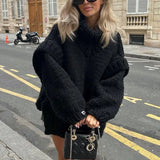 Svetr s Rolákem Chunky pro Ženy – Oversize Pletený Svetr s Balónovými Rukávy