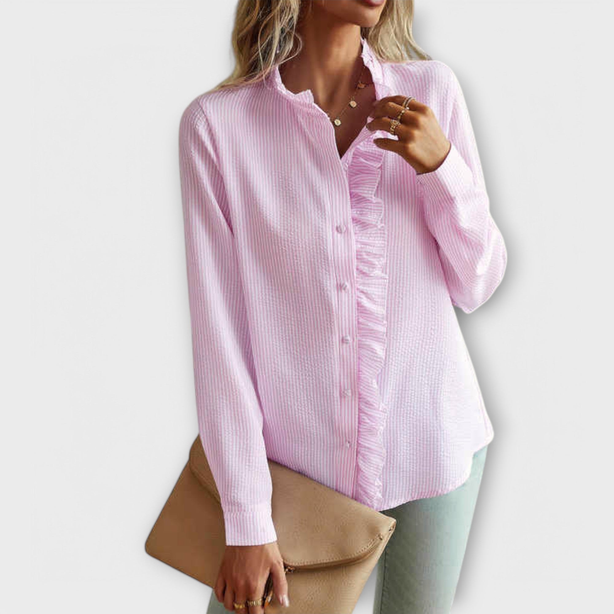 Lily - Elegantní Blůza s Dlouhým Rukávem