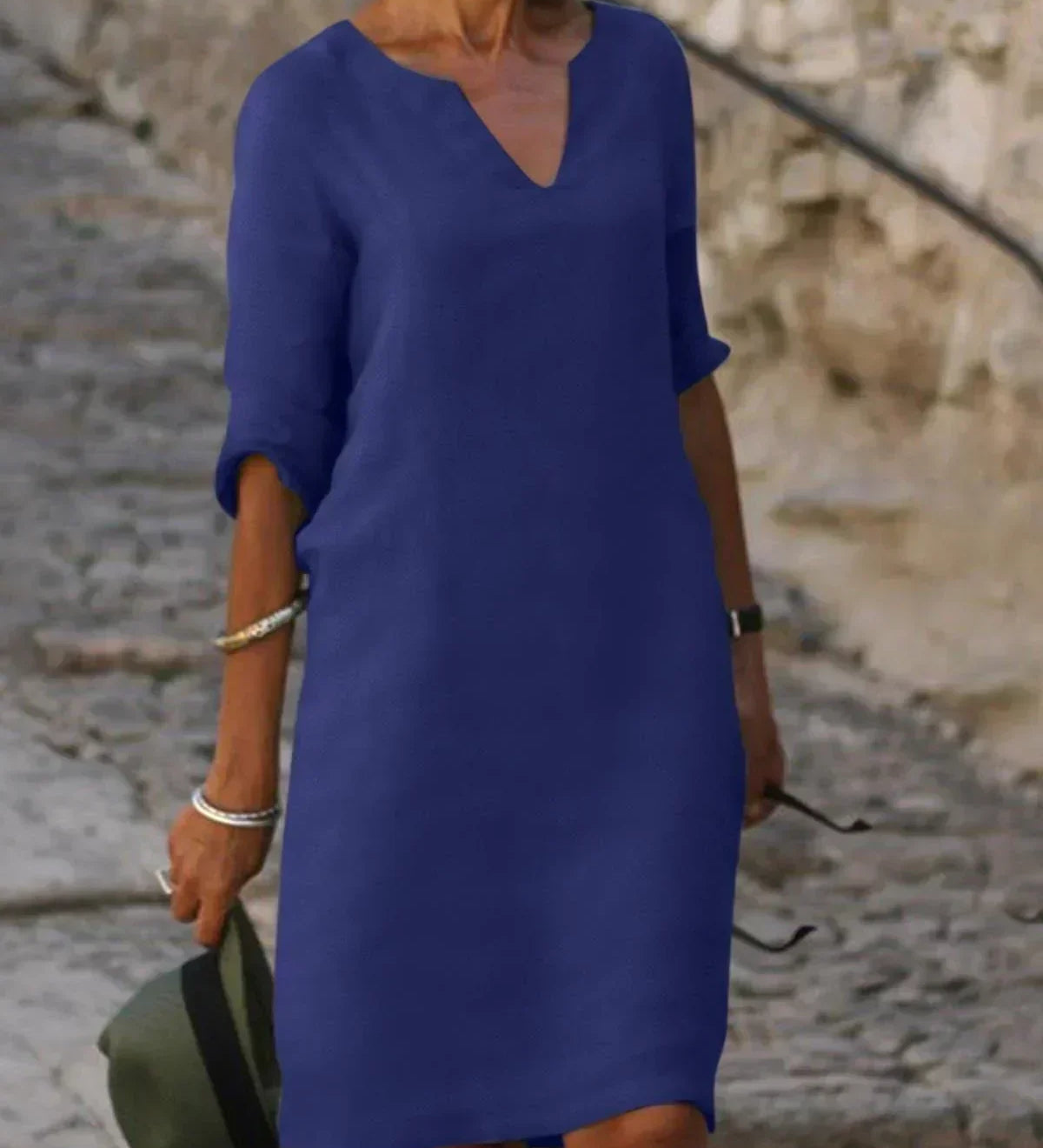 Josette™ - Elegantní šaty s V-výstřihem