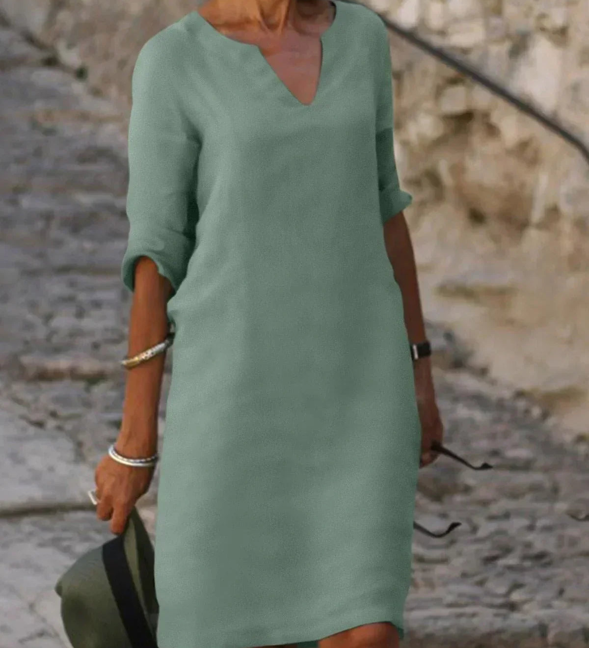 Josette™ - Elegantní šaty s V-výstřihem