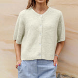Elegantní krátký rukáv cardigan pro ženy