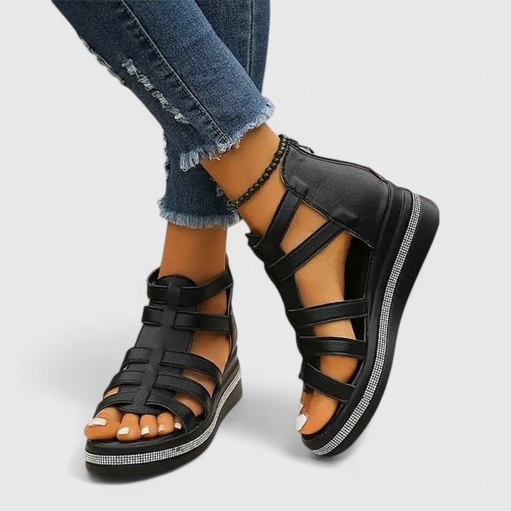 Kendall | Ortopedické sandály s krystaly