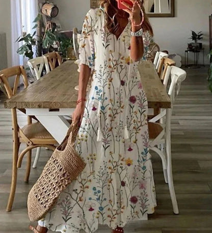 Emily™ - Boho šaty s pokrytím břicha